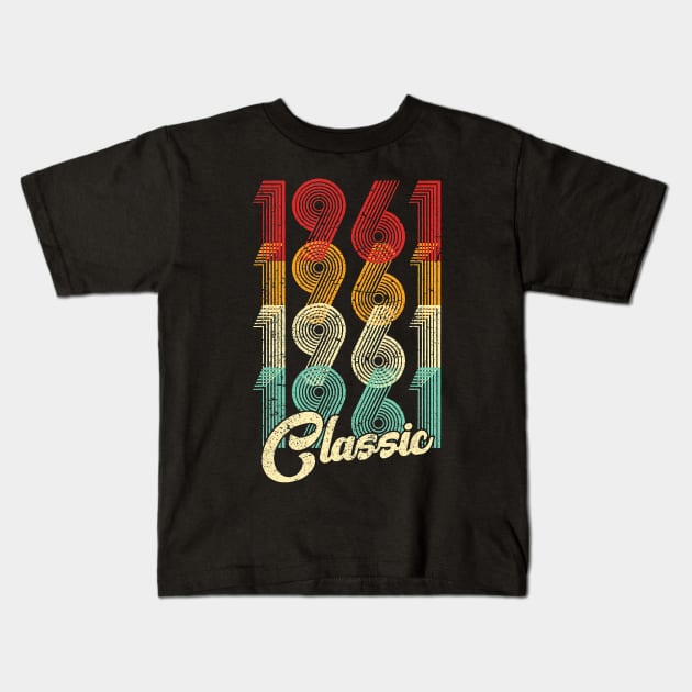 Classic 1961 Vintage 59th Birthday Gift Men Women T-Shirt Kids T-Shirt by Danielss